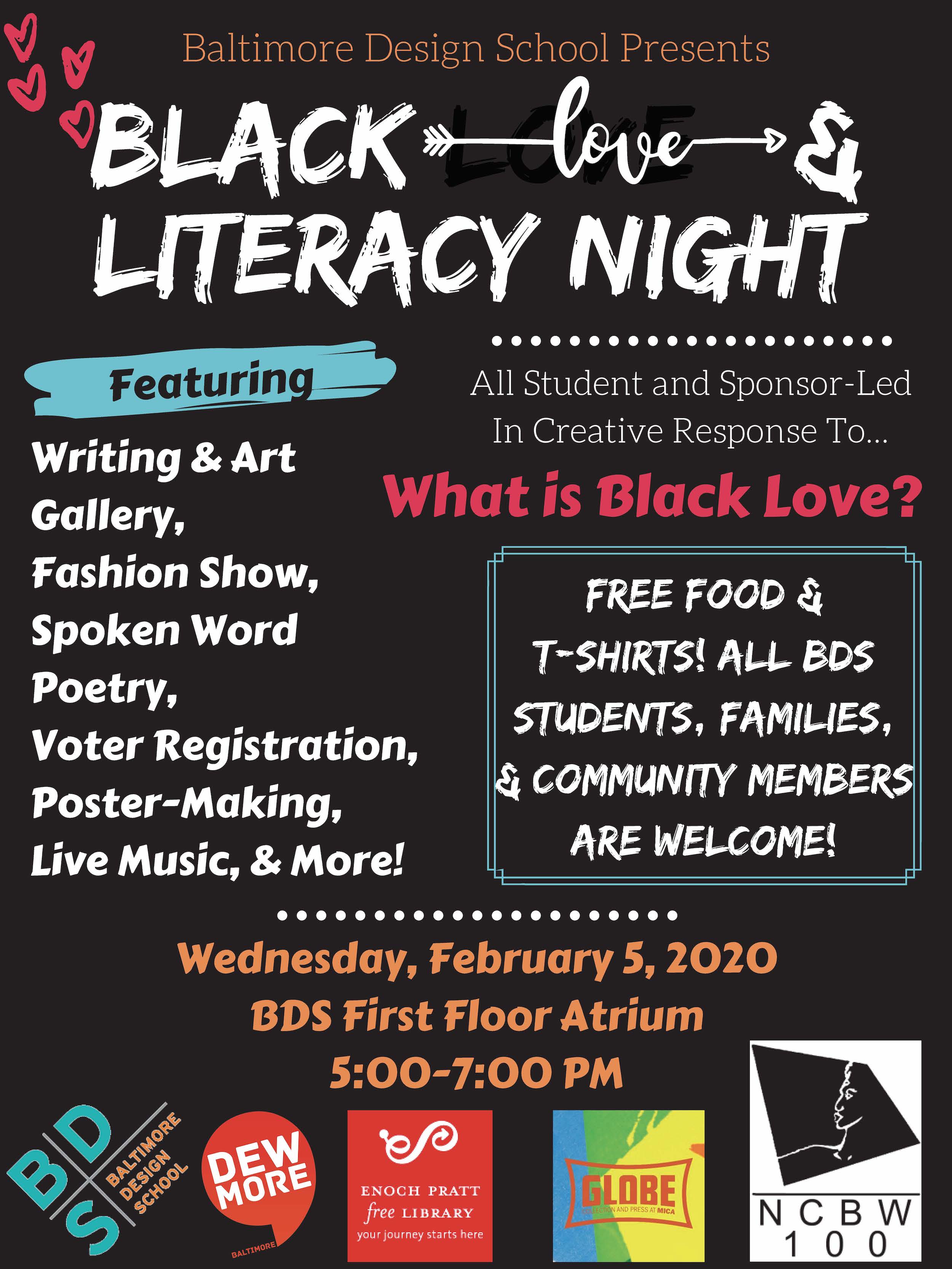 Black Love & Literacy Night Feb 5